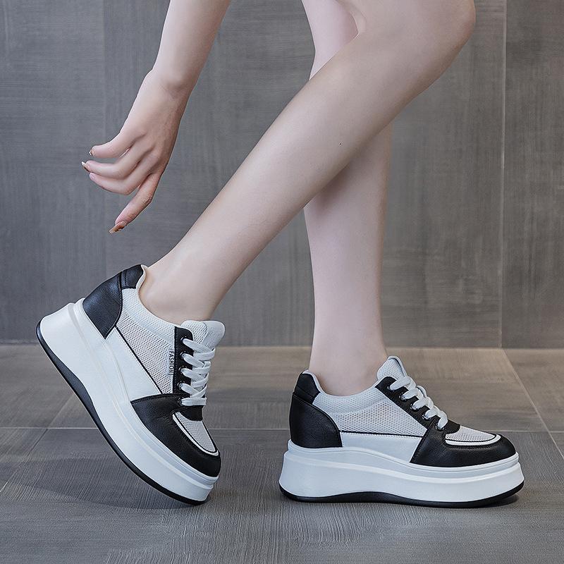 Кроссовки на толстой подошве, роскошные женские кроссовки бренда 33 34, толстая подошва, оригинальные спортивные туфли Kawaii, повседневные женские туфли на шнуровке для девочек, красные туфли