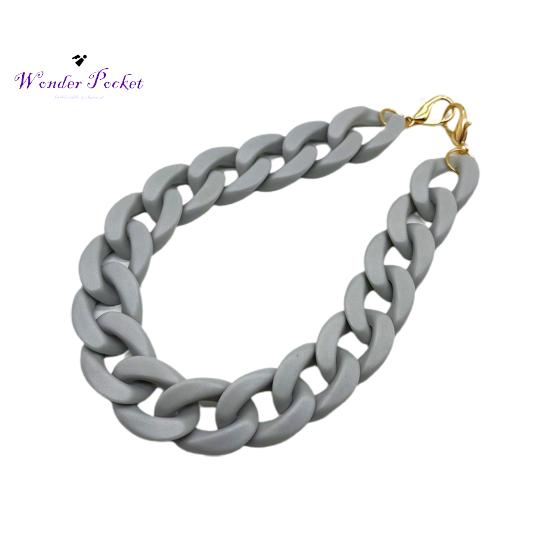 60 СМ Матовая Акриловая Сверхмощная Сумка Ремешок-Цепочка с Застежкой-Крючком Сумка Через Плечо Сумка Сумка