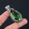 Peridot Gemstone Pendant Solid 925 Sterling Silver Pendant Jewelry Gift For Unisex LG-051