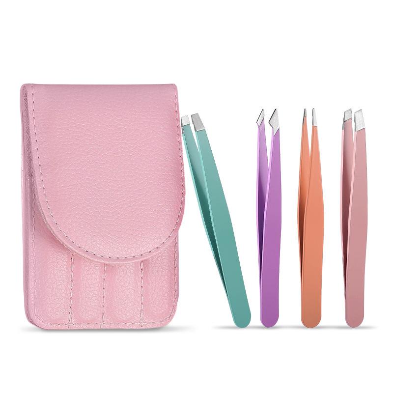 4 в наборе, пинцеты для бровей, зажим для бровей, пинцет для бровей, зажим для бровей из нержавеющей стали, инструмент для обрезки бровей