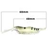 10Pcs New Soft Biomimetic Sea Fishing Prawn Lure Hook Worm Silicone Shrimp Fake Bait