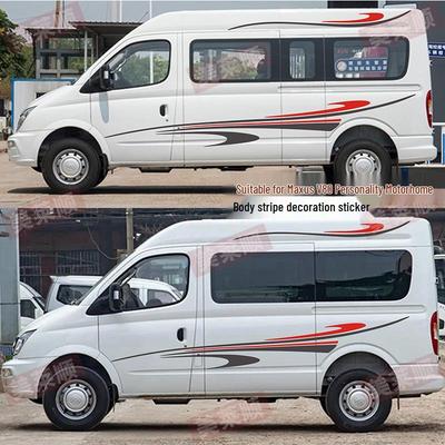 Декоративные наклейки для автомобиля и автодома Maxus V80 - Полосы на кузов и наклейки на линию талии
