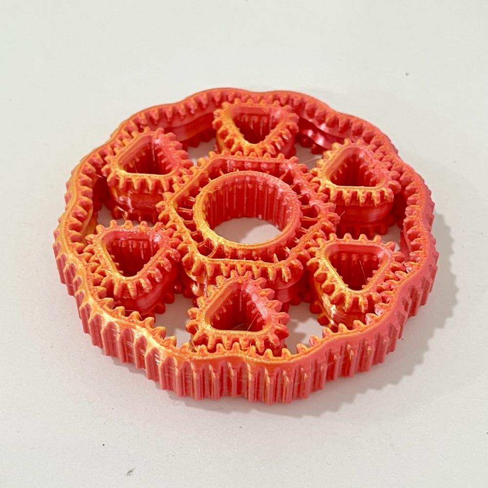 Sensory Hand Spinner 3D Printed Gear Fingertip Toy Fidget Gear Spin Toy Children's Gifts