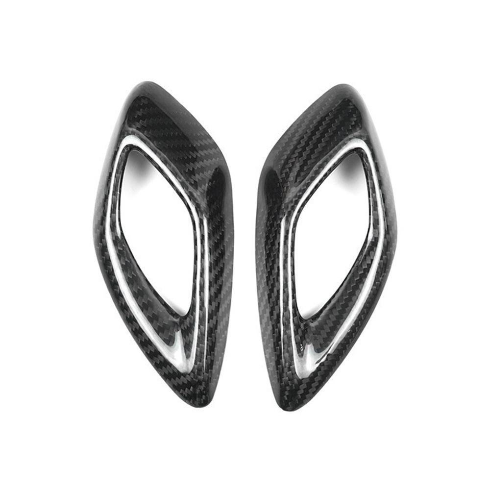 НАСТОЯЩИЙ ЖЕСТКИЙ Карбоновый Чехол-Накладка на Панель Дверной Ручки Черный Для Chevrolet Camaro 16-23