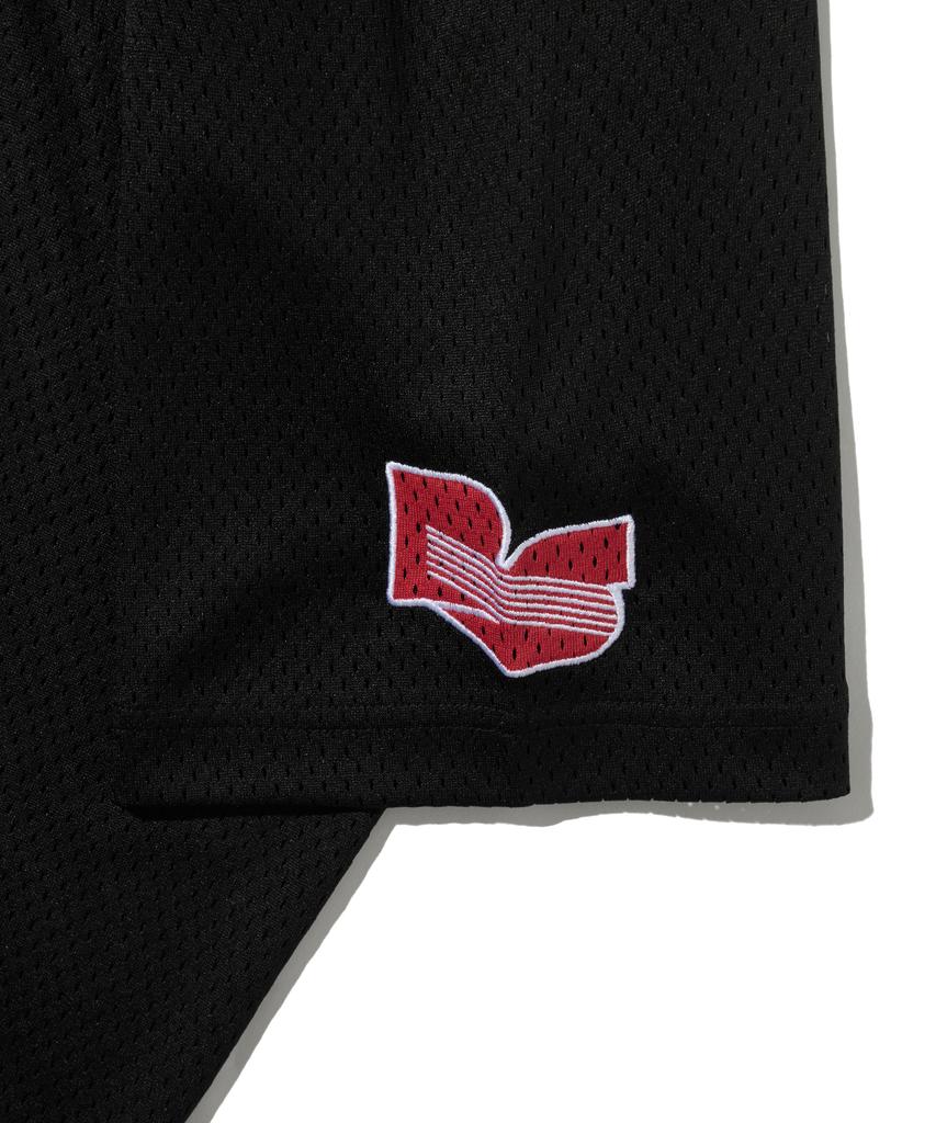 PHYPS MOTORCYCLE Motorcycle Piping Mesh Short Sleeve Black