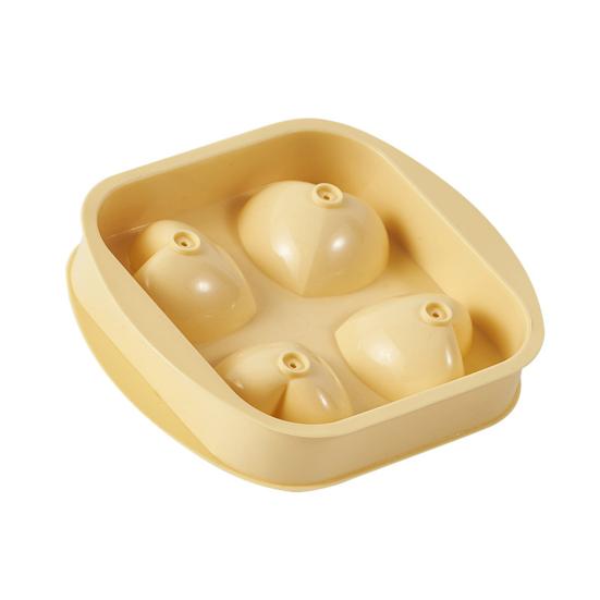 Поднос для кубиков льда в форме сердца, силиконовая 3D-форма для льда в форме сердца, 4 полости, большая машина для изготовления кубиков льда для виски, коктейлей, напитков, антипригарное покрытие, легко снимается для кухни