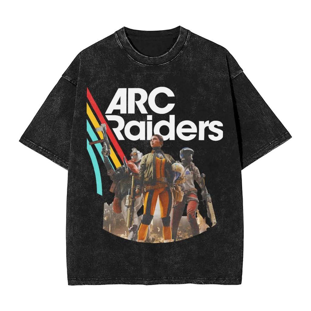Новая игра Arc Raiders Игровые периферийные устройства Футболки с графическим принтом Унисекс Женские Ретро Стирка Хлопок Футболки Свободные Оверсайз Унисекс Модные Топы