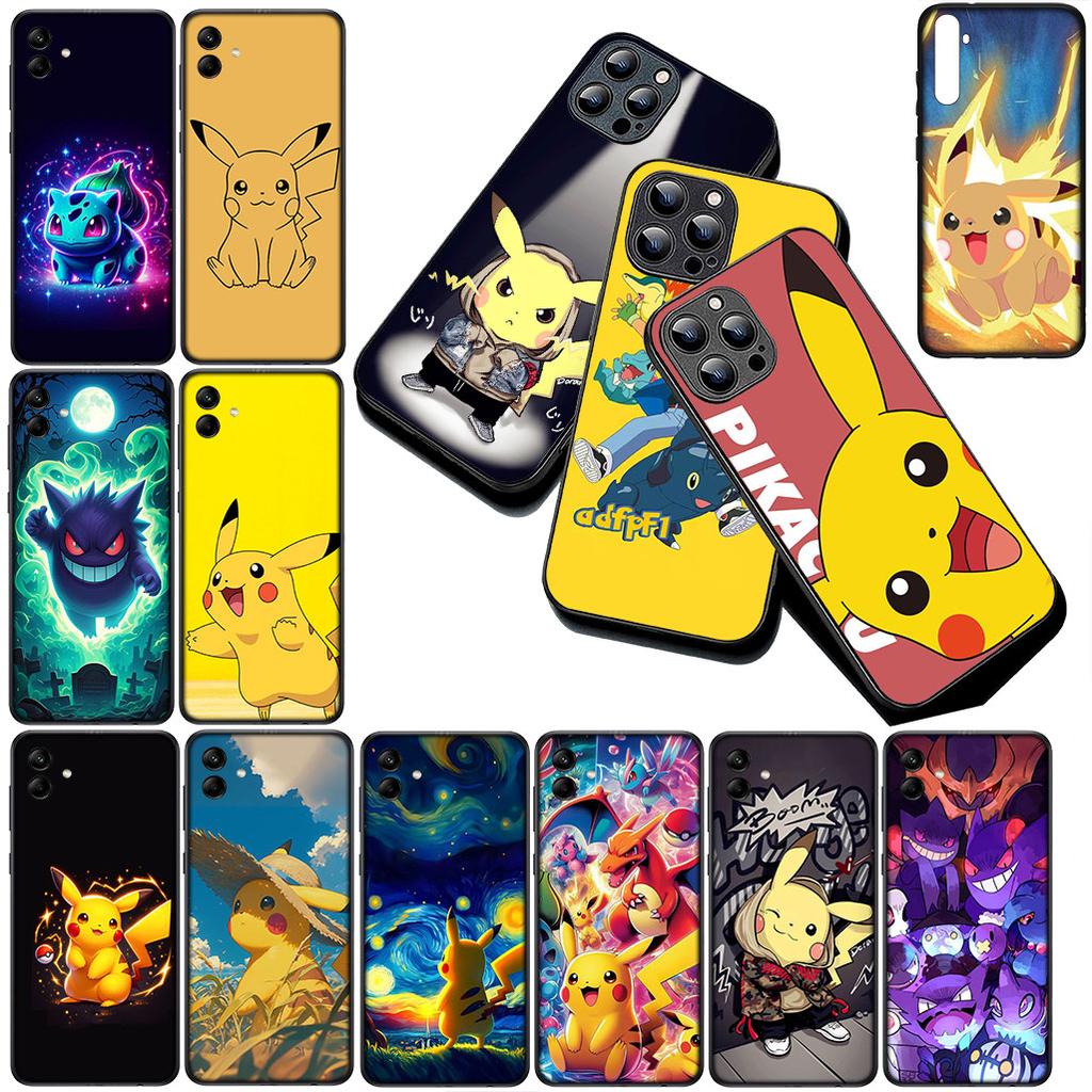 Cover for Samsung Galaxy S24 S25 S23 FE Ultra Plus S7 Edge S25+ S23+ A56 5G Casing Phone Case Gengar P-Pokemons GO P-Pikachus