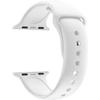 [Compatible Apple iWatch 44 Mm] Bracelet Silicone White Soft Size M-L Sport Unisex Replacement Watch