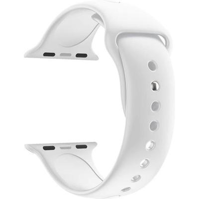 [Совместимый Apple iWatch 44 мм] Браслет Силиконовый Белый Мягкий Размер M-L Спорт Унисекс Замена Часы