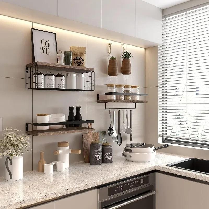 Плавающие полки с проволочной корзиной для хранения вещей Полки для ванной комнаты над унитазом с защитным металлическим ограждением Многофункциональные полки