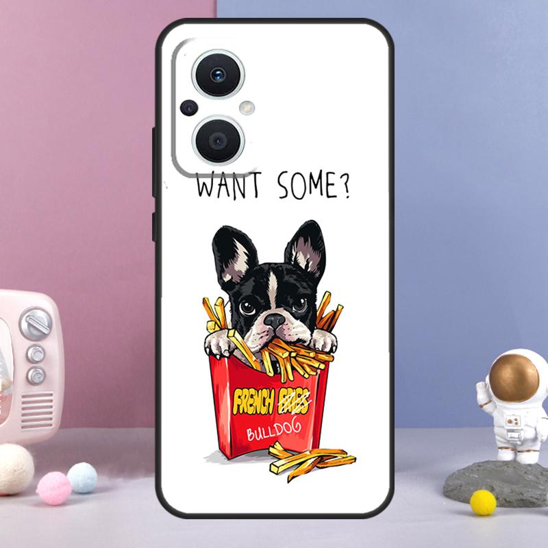 Чехол с французским бульдогом для OPPO Reno8 T Reno 7 4 5 6 Lite 10 Pro 4Z 5Z OPPO Find X5 Pro X6 X2 X3 Lite