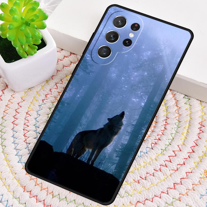 Животное Волк Вой мягкий Чехол для телефона для Samsung Galaxy note 10 pro S26 Ultra S23 S24 FE S25 S21 S22 PLUS ударопрочный Чехол