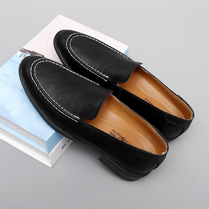 Мужские туфли на плоской подошве из натуральной кожи, мужская повседневная обувь, роскошные брендовые мужские удобные мокасины, дышащие туфли для вождения без застежек