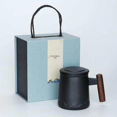 Керамическая кружка для чая Chaxun с крышкой и ситечком, подарочный набор