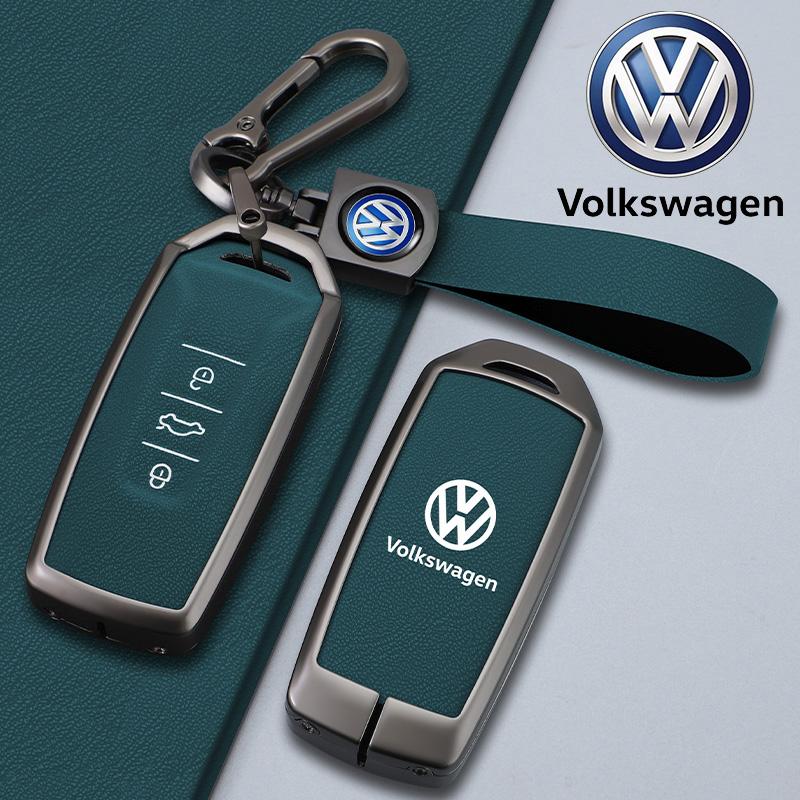2026 Горячий Для VW VOLKSWAGEN Сплав Цинка Кожаный Чехол-Брелок Для Автомобильного Пульта ДУ Защитный Держатель Оболочка Для VW Volkswagen Touareg 2019 20