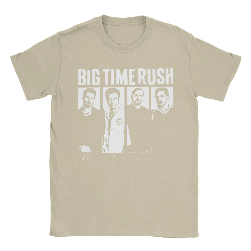 Men T-Shirt Big Time Rush Tour 2026 Humor Cotton Tee Shirt Short Sleeve T Shirt Crew Neck Tops Plus Size