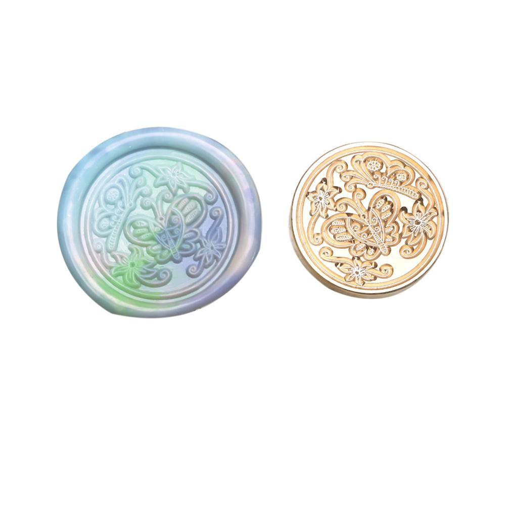 Классический винтажный конверт с медной головкой и восковой головкой для свадебной открытки