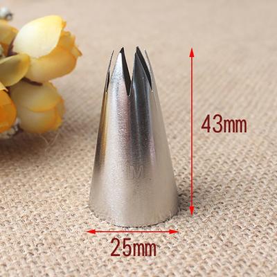 1 м # прямой крем для торта с 6 зубами из нержавеющей стали 304 для украшения рта