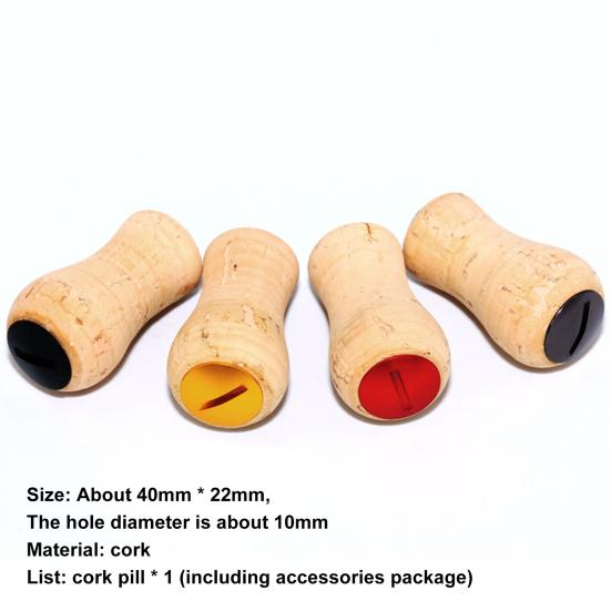 Fishing Reel Handle Knob Widely Used Good Durability Cork Crack Resistant Ultra Light Reel Crank Knob for Angling