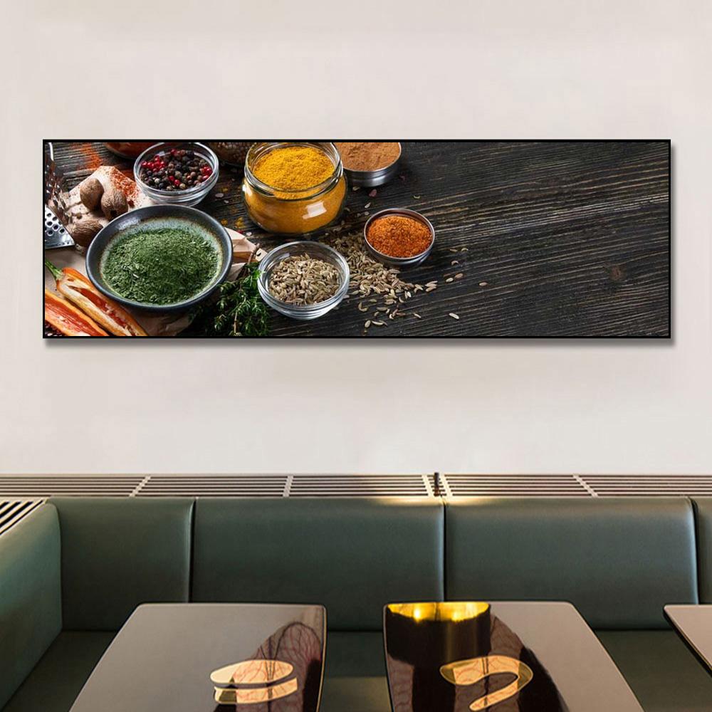 Grains, Spices, Pepper, Posters and Prints, Decoration for the Kitchen, Modern Canvas Painting, Wall Art Paintings for the Living Room, No Frames