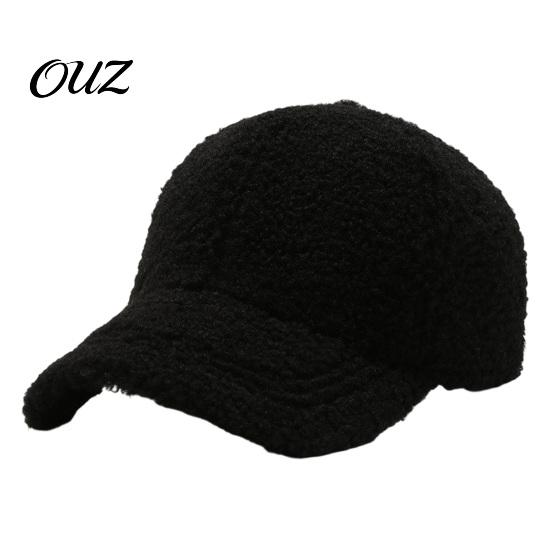 Cozy Winter Gift for Girlfriend Fleece Baseball Cap Women, Warm Peaked Cap, Curved Warmth Retaining Outdoor Brim, Adjustable Hat Sports Street Fashion
