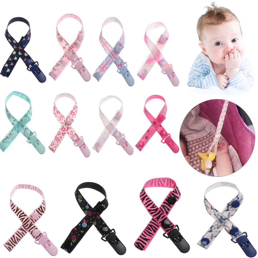 Rope Nipple Strap Infant Adjustable Length Pacifier Chain Baby Teething Soother Dummy Clips