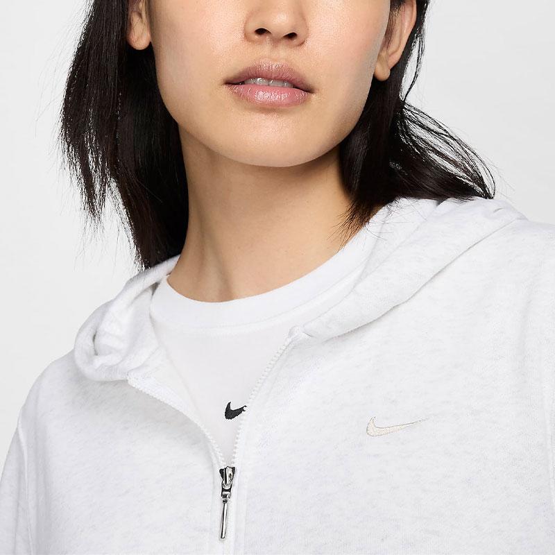 Nike Chill Terry однотонная свободная куртка с капюшоном на молнии женская верхняя одежда береза-вереск FN2420-051