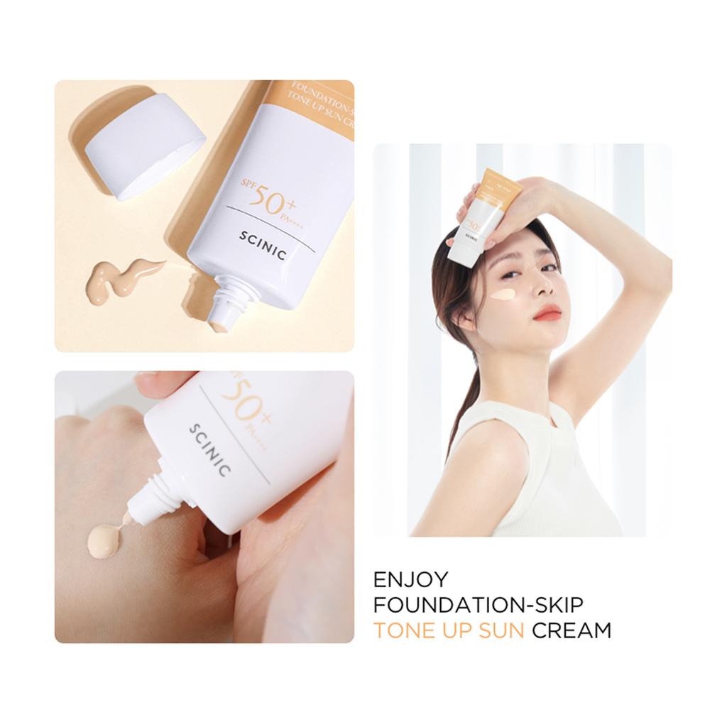 Scinic Enjoy Foundation-Skip Tone Up Sun Cream 50ml