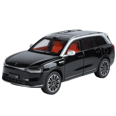 1/24 AITO M9 Внедорожник Сплав Роскошная Модель Автомобиля Литой Металл Новые Энергетические Автомобили Модель Автомобиля Высокая Симуляция Звук и Свет Детские Игрушки Подарок