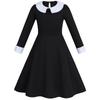 Wednesday Addams Black Dress Cosplay Costume – Addams Family Themed Skirt