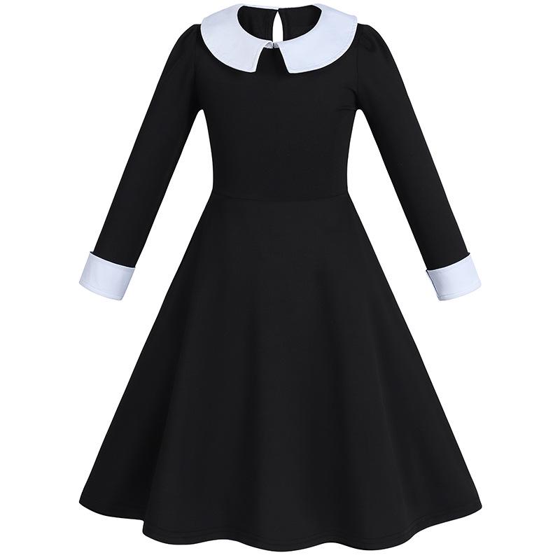 Костюм для косплея Wednesday Addams Black Dress – Юбка в стиле Семейки Аддамс