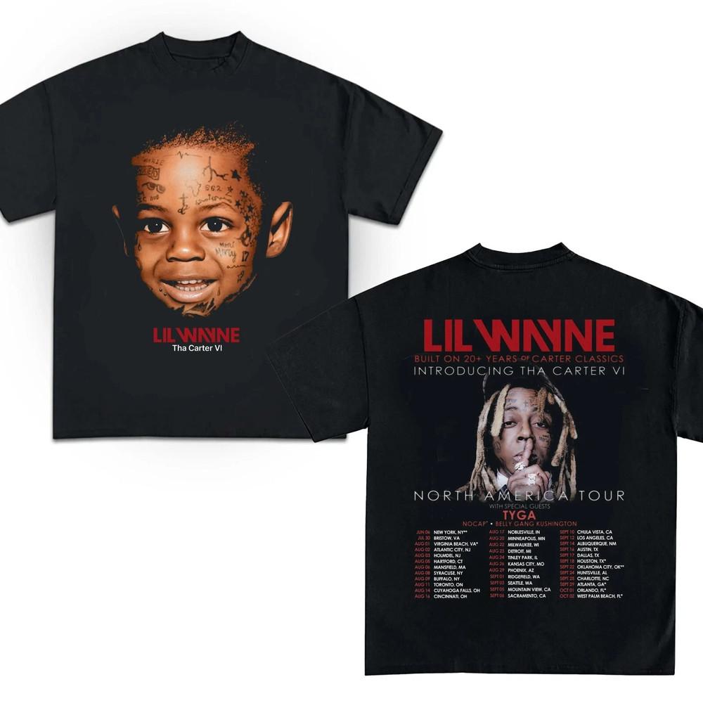 Lil Wayne Tha Carter VI Tour Double Sided Black T Shirt Unisex T-Shirt