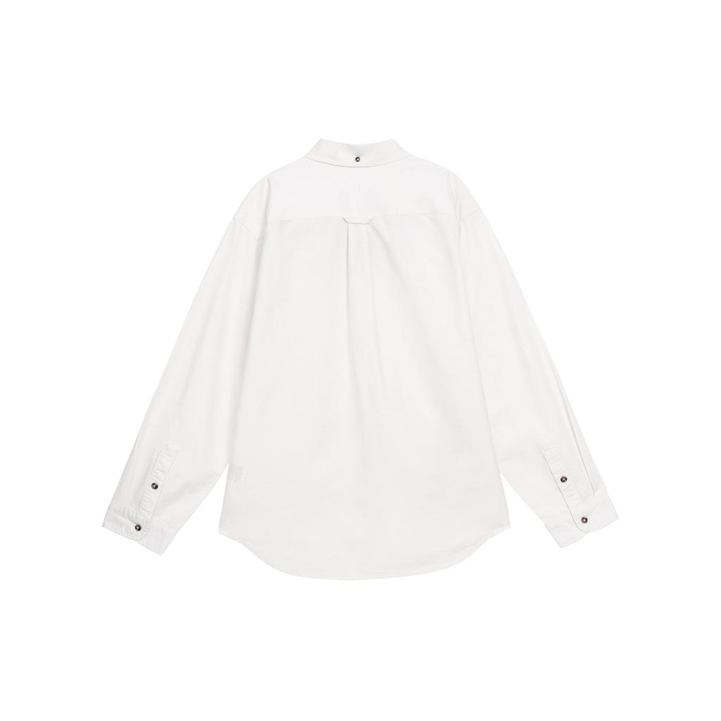 Nike Однотонная повседневная рубашка с квадратным воротником и длинным рукавом, мужские рубашки белого цвета FN3126-121