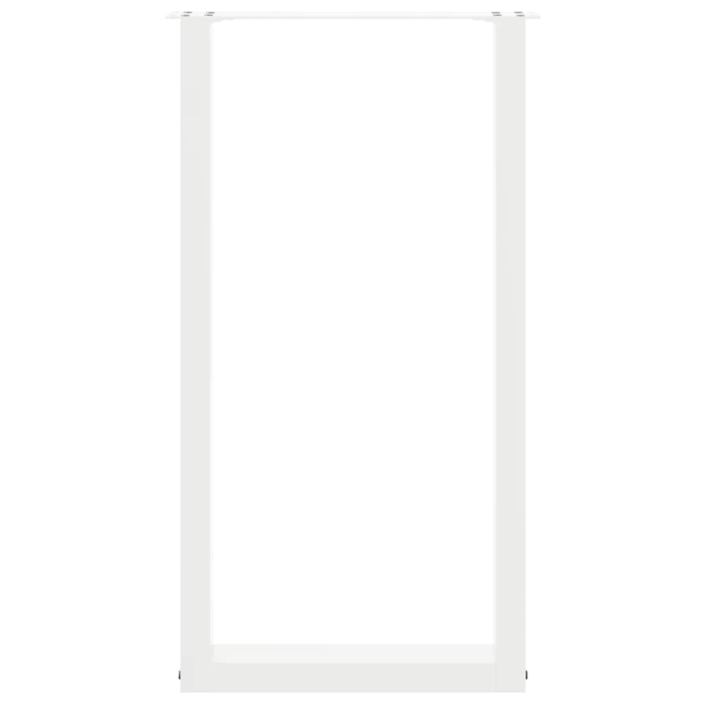 Nogi Do Stolika Kawowego, 2 Szt., Białe, 40X(90-91) Cm, Stal