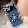 Круглый кленовый лист для iPhone 16 Pro Max 15 Pro 14 13 12 Mini 11 XS Max XR 7 8 Plu SE 2022 Чехол для телефона из закаленного стекла