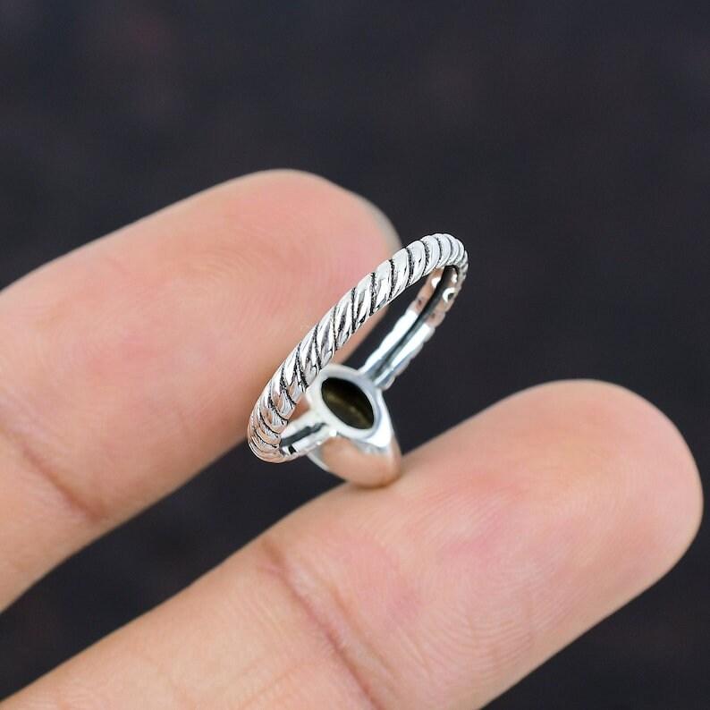 Кольцо с лабрадором, серебряное кольцо, женское кольцо, дизайнерское кольцо, штабелируемое кольцо, кольцо в стиле бохо, подарок для нее, серебро 925 пробы