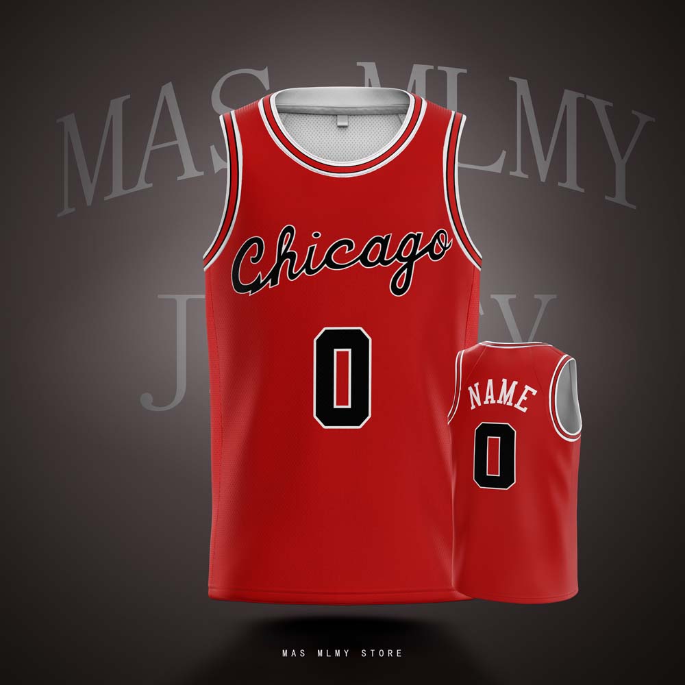 Chicago Basketball Jerseys Printed Kids Youth and Adult with Any