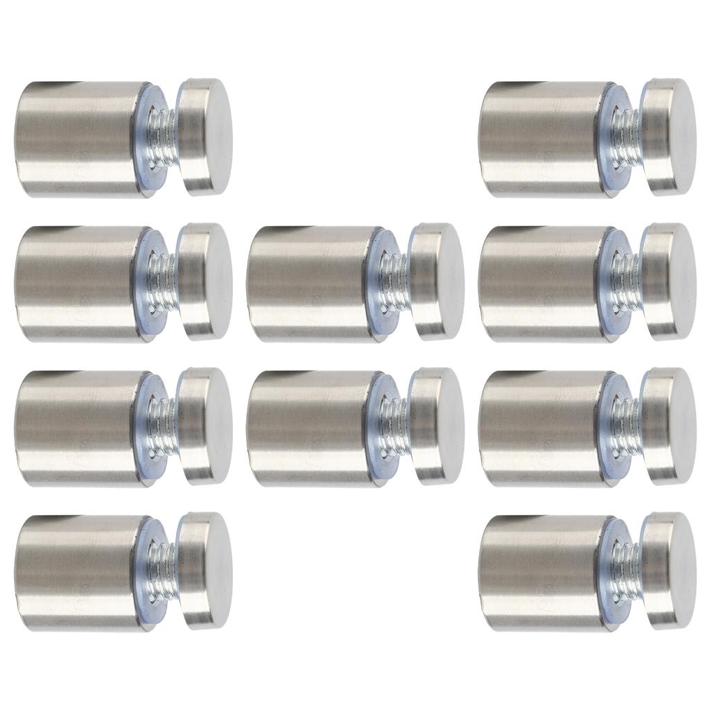 10 шт. Рекламные гвозди из нержавеющей стали, железа, устойчивые к ржавчине, настенные дистанционные винты для галереи