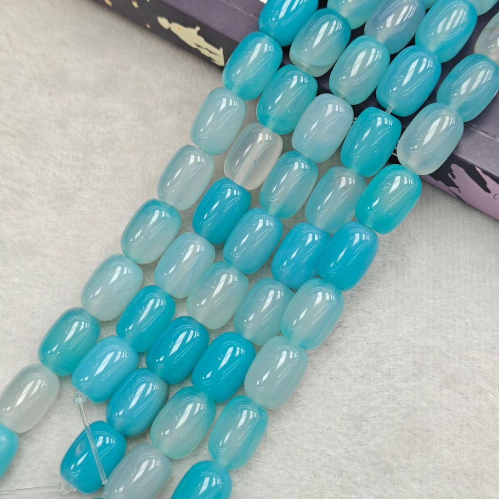 Натуральный Агат 10x14 мм Бочкообразные Бусины для DIY Браслетов, Ожерелий, Ручной Работы Украшений