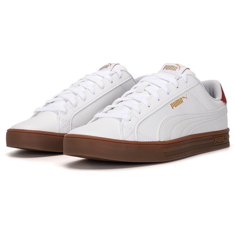 Puma Кроссовки Smash Vulc V3 Lo White Chili Oil Gum Unisex 380752-09