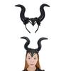 Макияж на Хэллоуин вечеринка наряд демон большой рог повязка для волос