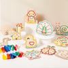 Cleboen Montessori Деревянные шнуровки Карточки Игрушки для малышей Детские поделки | Дошкольное образование