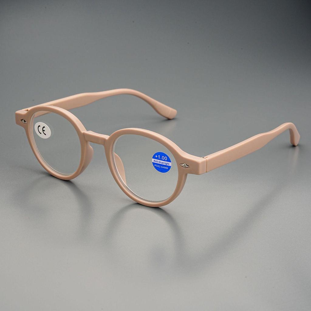 Японские ретро круглые антиусталостные очки для чтения с защитой от синего света 2025