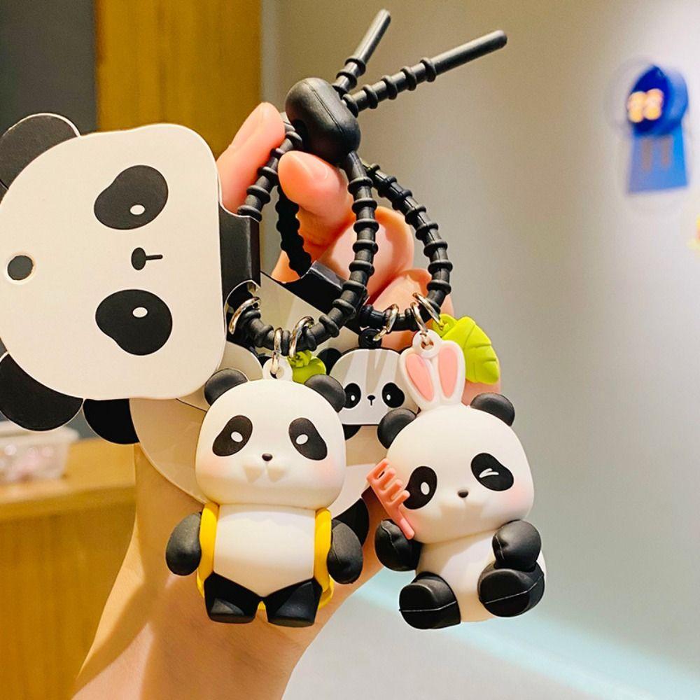 ПВХ Пенда Автомобильные Брелоки Панда Панда Пара Брелок Креативный Брелок Панда Подарок на День Рождения для Детей