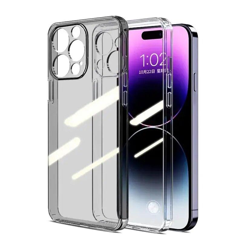 Ультратонкий прозрачный силиконовый мягкий чехол для iPhone 15 14 Plus 13 12 Mini 11 Pro XS Max X XR SE 2025 2020 7 8 Plus задняя крышка Coque