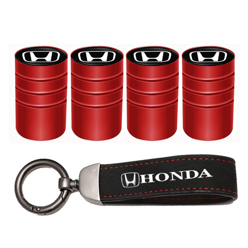 Колпачки клапанов колес автомобиля Чехол Брелок из замши Для Honda Civic Fit Accord City Vezel CRV S660 Odyssey HRV Insight Pilot Type-R