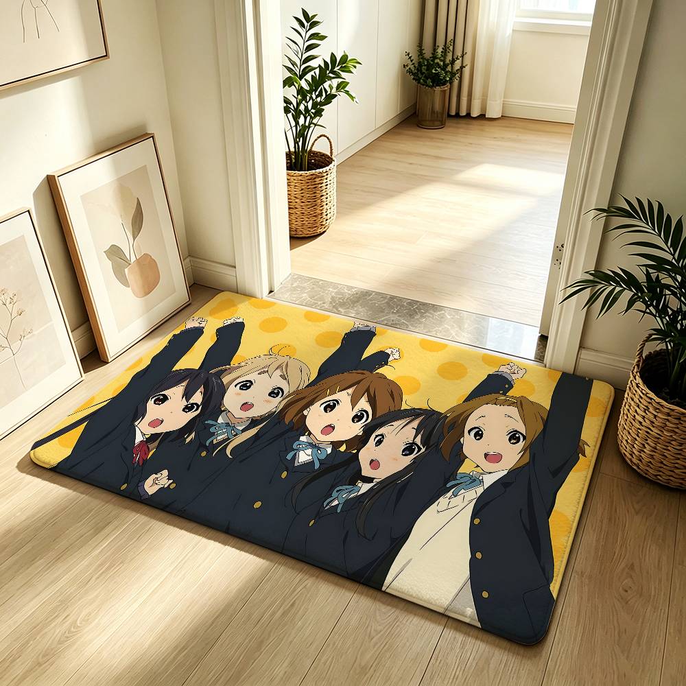 Anime K-K-ON! Carpet Bathroom Anti-slip Mat Door Mat Home Decoration Mat Entrance Door Mat Scratch-resistant Door Mat