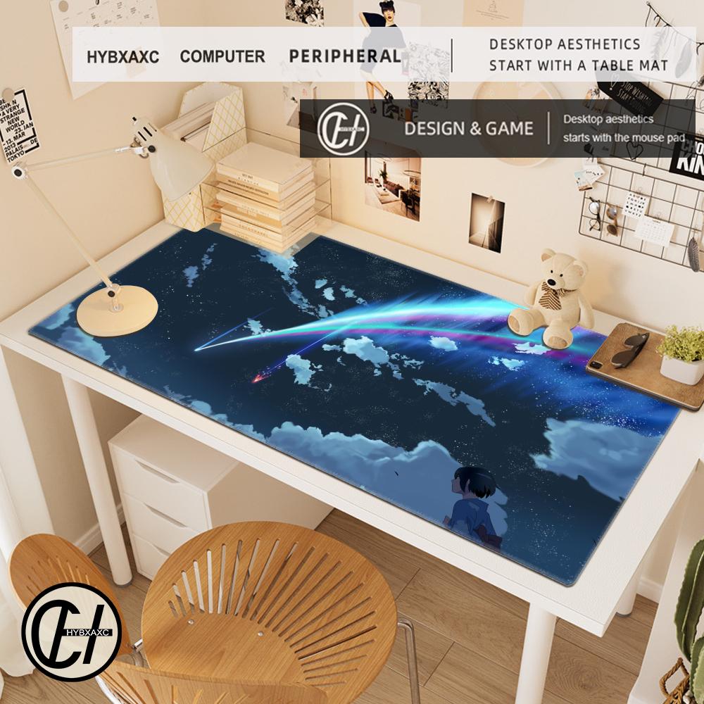 HYBXAXC Game Table Mat Office Arctic Night Sky Mouse Pad Large Computer New XXL Rubber Anti-slip Gaming Keyboard Mousepad Long