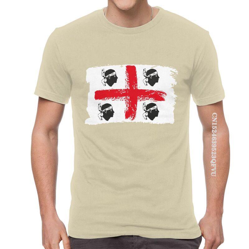 Sardinia Sardegna Flag Italy T Shirts Funny Italian Pride Tshirt Hip Hop T Shirt Men Oversized Tee Harajuku Fast Shipping